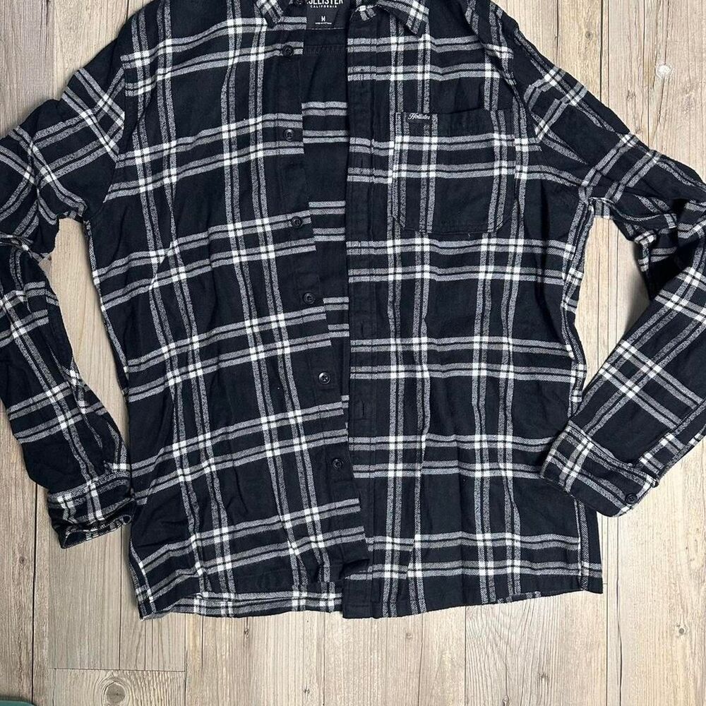 Hollister-co Men's Black Shirt